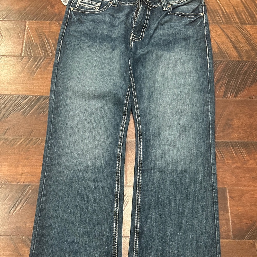 Men's Straight Fit Blue Jeans